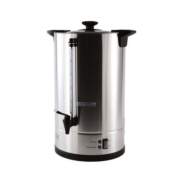 - BVCM-110, 16 Liters Stainless Steel Deluxe Urn Coffee Maker, 108 Cups