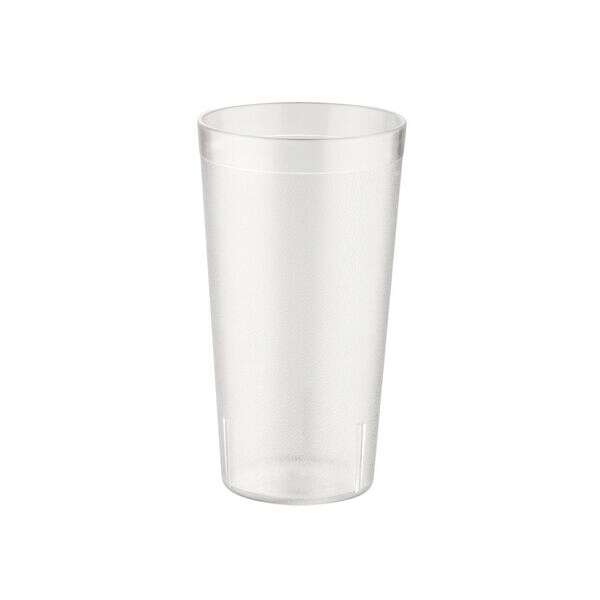 C.A.C. BVPT-12CL, 12 Oz Poly Pebble Textured Clear Tumbler, DZ