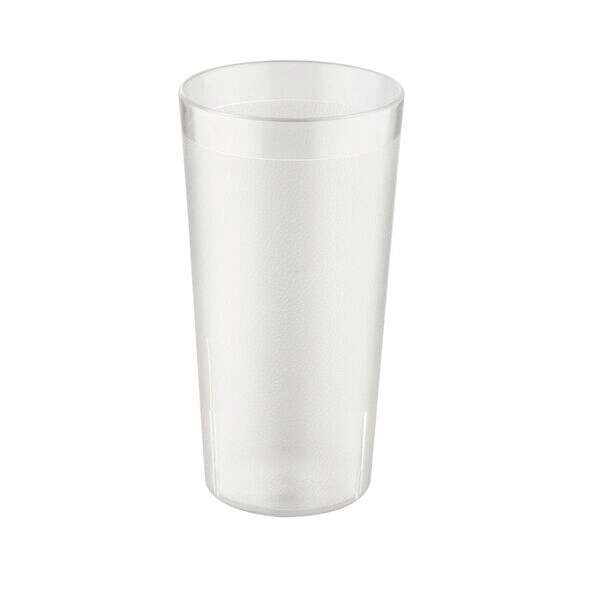 C.A.C. BVPT-20CL, 20 Oz Poly Pebble Textured Clear Tumbler, DZ