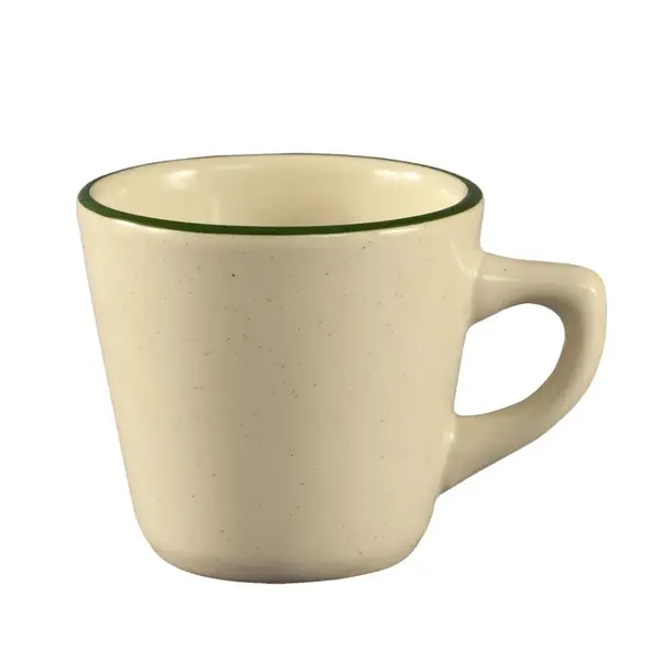 C.A.C. CES-1, 7 Oz 3.5-Inch Stoneware Emerald Tall Cup, 3 DZ/CS