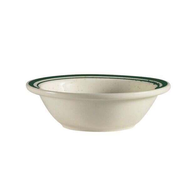 C.A.C. CES-11, 5 Oz 4.75-Inch Stoneware Emerald Fruit Dish, 3 DZ/CS