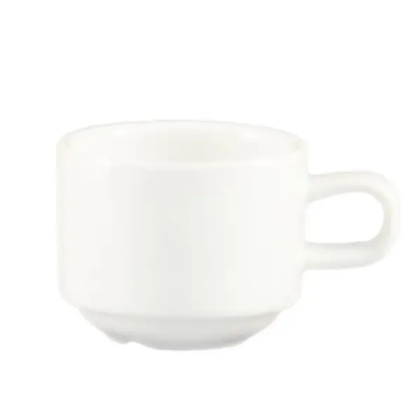 C.A.C. CLB-35, 3.5 Oz 2.5-Inch White Porcelain Stacking Cup, 3 DZ/CS