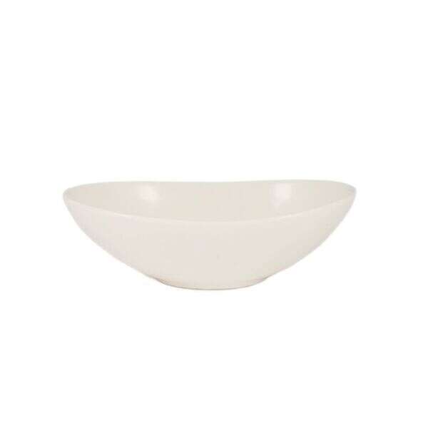 C.A.C. COL-EG8, 16 Oz 8-Inch Porcelain Oval Salad Soup Bowl, 2 DZ/CS