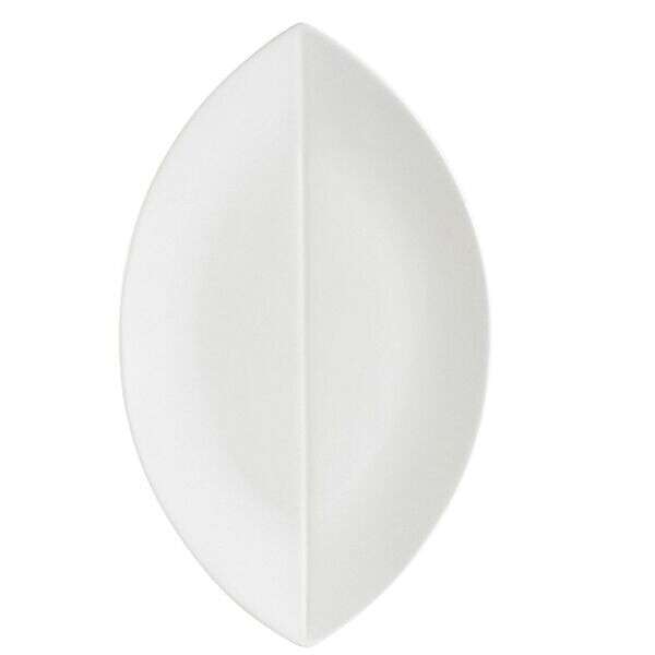 C.A.C. COL-V41, 14-Inch Leaf Shape Flat Platter, DZ