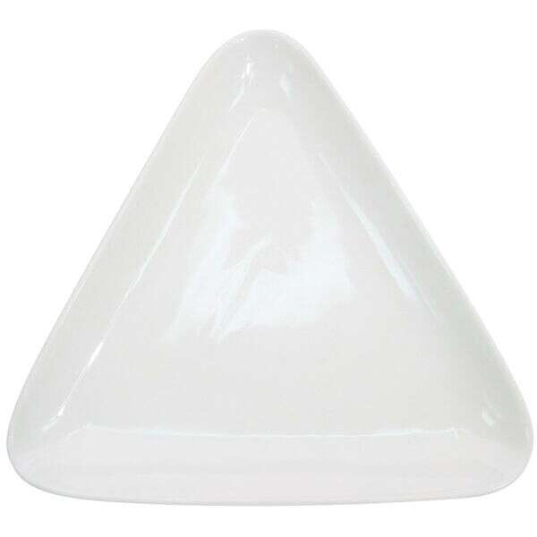 C.A.C. COP-T16, 10.75-Inch Porcelain Coupe Triangular Plate, DZ