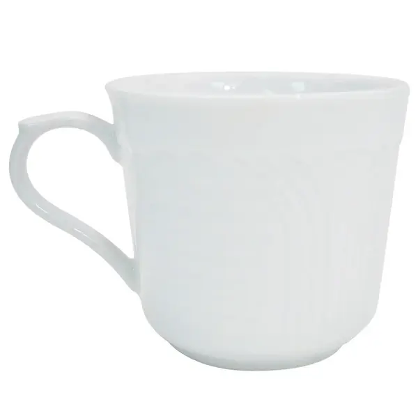 C.A.C. CRO-35, 3.5 Oz Porcelain Embossed Corona A.D. Cup, 3 DZ/CS