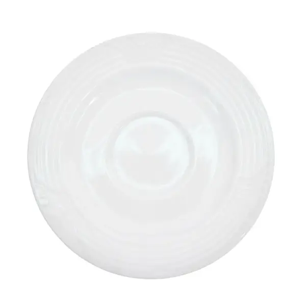 C.A.C. CRO-36, 4-Inch Super White Porcelain Embossed Corona Saucer, 3 DZ/CS