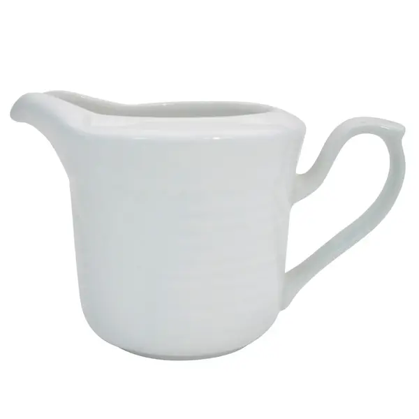 C.A.C. CRO-PC, 4 Oz 5.25-Inch Porcelain Embossed Corona Creamer, 3 DZ/CS