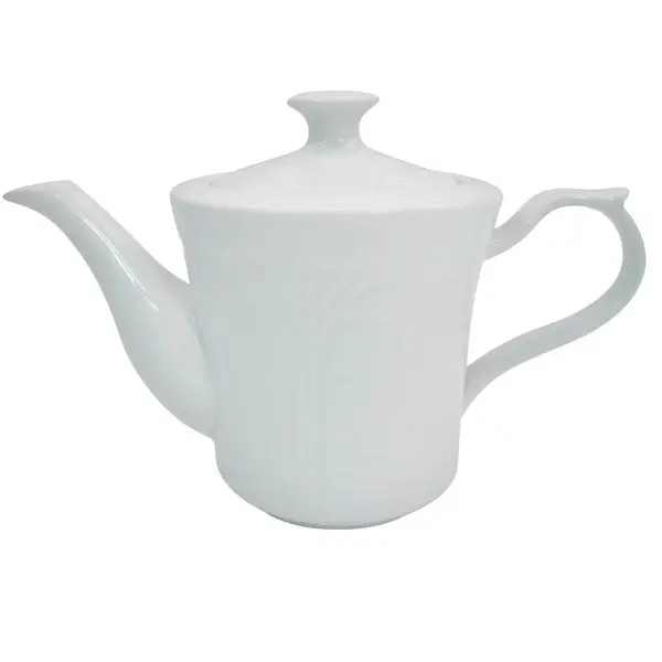 C.A.C. CRO-TP, 15 Oz Porcelain Embossed Corona Teapot, 3 DZ/CS