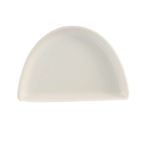 C.A.C. CRS-7, 7-Inch Porcelain Half Moon Plate, 3 DZ/CS