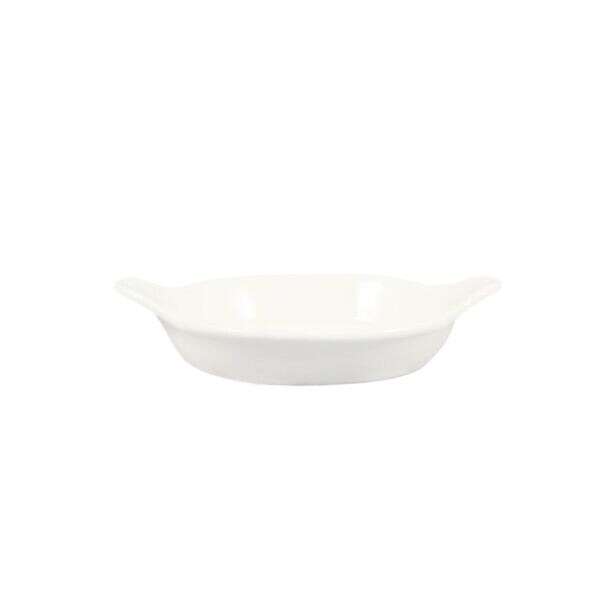 C.A.C. EGD-6, 6 Oz Bone White Stoneware Shirred Egg Dish, 3 DZ/CS