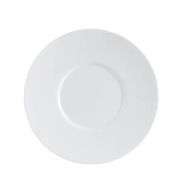 C.A.C. EVT-2, 6-Inch Porcelain Bone White Saucer for EVT-1, 3 DZ/CS