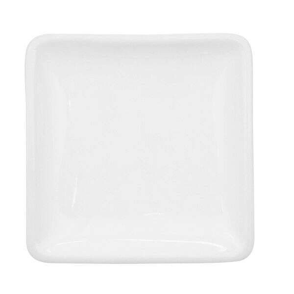 C.A.C. F-CB5, 6 Oz 5-Inch Porcelain Coupe Square Bowl, 3 DZ/CS