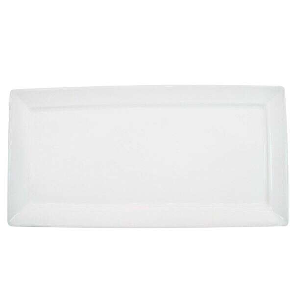 C.A.C. F-RP61, 16-Inch White Stoneware Rectangular Plate, DZ