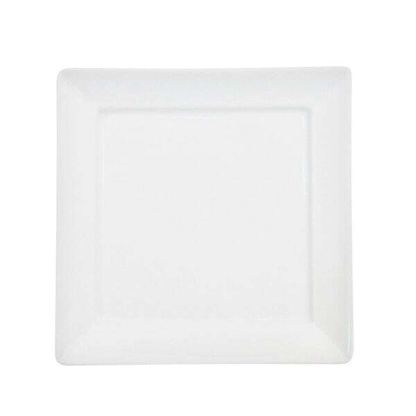 C.A.C. F-SQ5, 5-Inch White Porcelain Square Plate, 3 DZ/CS
