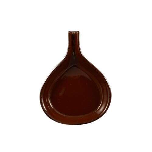 C.A.C. FP-12-BWN, 12 Oz 9.25-Inch Brown Porcelain Fry Pan Server, 2 DZ/CS