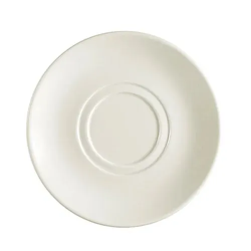 C.A.C. FR-57, 6.87-Inch White Stoneware Saucer for FR-56 Cup, 3 DZ/CS