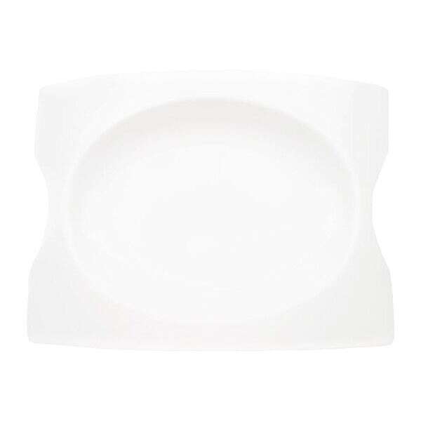 C.A.C. FSB-10, 10x7.25-Inch Super White Porcelain Platter, 6 PC/CS