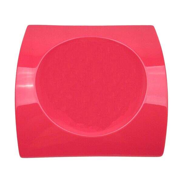 C.A.C. FSB-21-R, 12-Inch Red Porcelain Rectangular Bridge Platter, 4 PC/CS