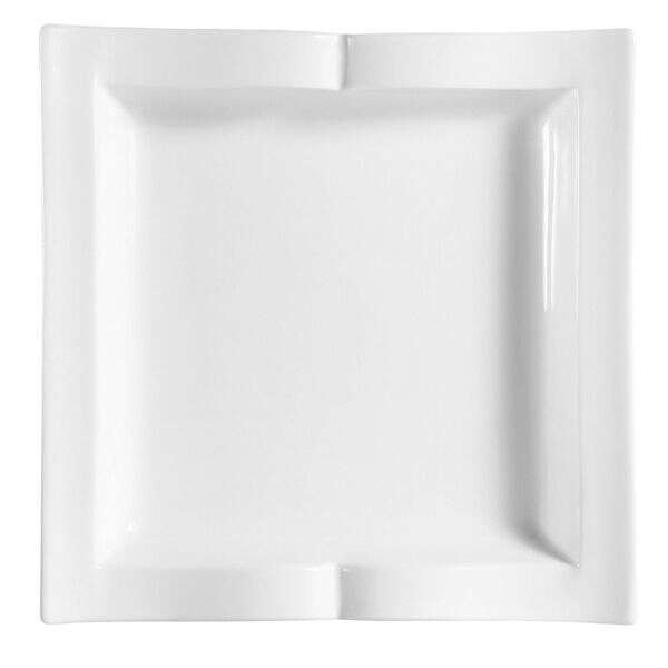 C.A.C. GBK-16, 10.5-Inch Goldbook Porcelain Square Plate, DZ