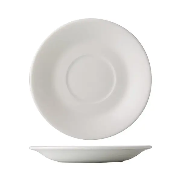 C.A.C. GDC-2, 5.5-Inch Porcelain Saucer for GDC-1 and GDC-37 Cups, 3 DZ/CS