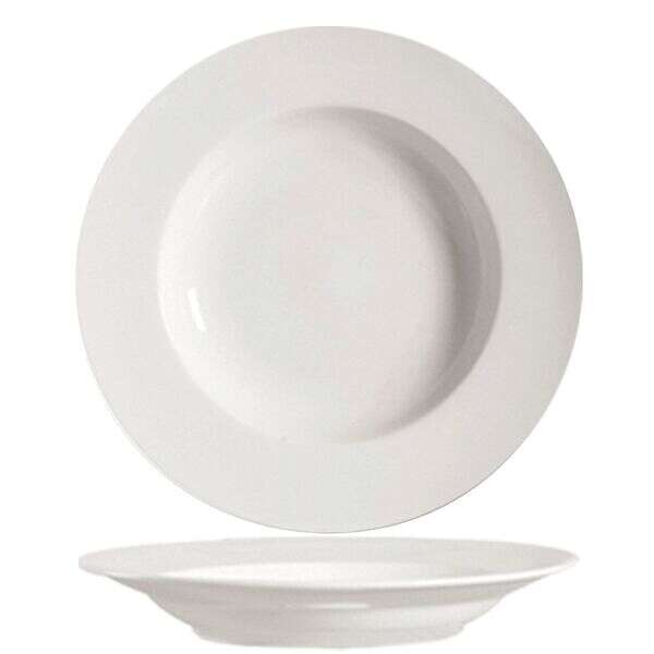 C.A.C. GW-120, 26 Oz 12-Inch Porcelain Bone White Pasta Bowl, DZ