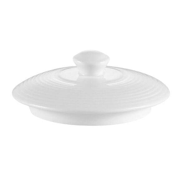 C.A.C. HMY-122-LID, 4.25-Inch Harmony Porcelain Lid for HMY-122 Pasta Bowl, 3 DZ/CS