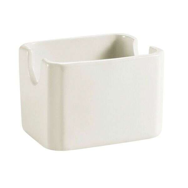 C.A.C. HSP-7-AW, 3.5-Inch American White Porcelain Sugar Packet Holder, 3 DZ/CS