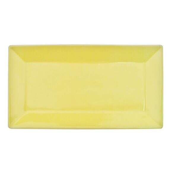 C.A.C. KC-12-SFL, 10-Inch Sunflower Stoneware Rectangular Platter, 2 DZ/CS
