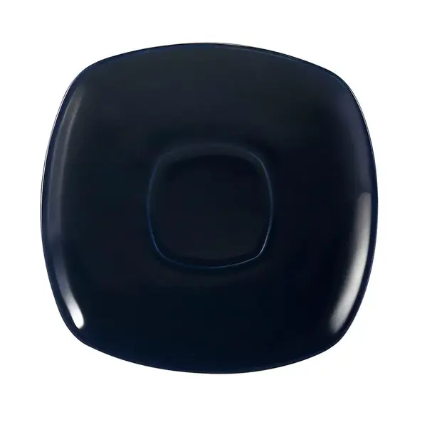 C.A.C. KC-2-CBU, 6-Inch Cobalt Blue Stoneware Saucer for KC-1-CBU, 3 DZ/CS