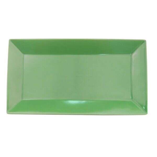 C.A.C. KC-51-G, 14.5-Inch Green Stoneware Rectangular Platter, DZ