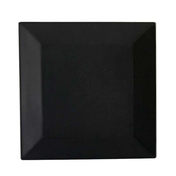 C.A.C. KC-8-BLK, 8-Inch Black Stoneware Square Plate, 2 DZ/CS