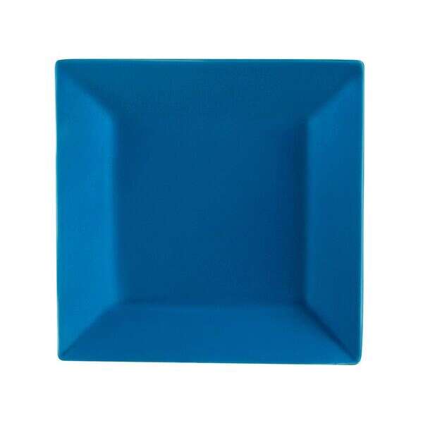 C.A.C. KC-8-PCK, 8-Inch Peacock Stoneware Square Plate, 2 DZ/CS