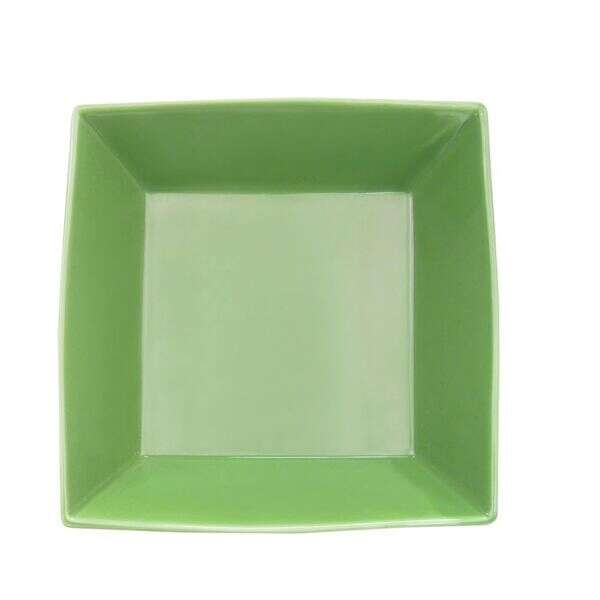 C.A.C. KC-B8-G, 42 Oz 8-Inch Green Stoneware Square Bowl, 2 DZ/CS