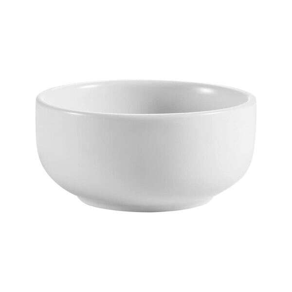 C.A.C. KRW-4, 7 Oz 4-Inch Round Porcelain Rice Bowl, 3 DZ/CS
