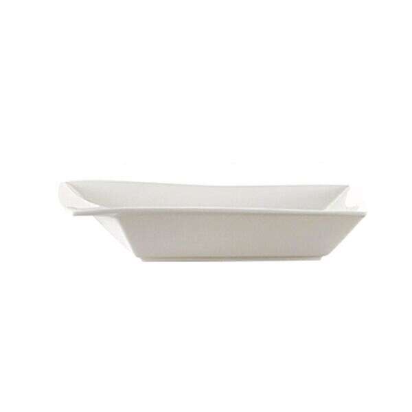 C.A.C. KSE-B307, 14 Oz 7.25-Inch Super White Porcelain Square Bowl with Rim, 2 DZ/CS