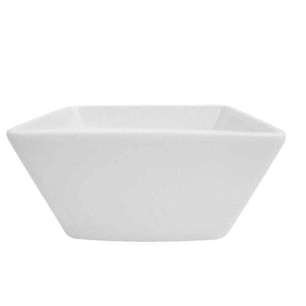 C.A.C. KSE-DB7, 32 Oz 6.75-Inch Porcelain Kingsquare Deep Square Bowl, 2 DZ/CS