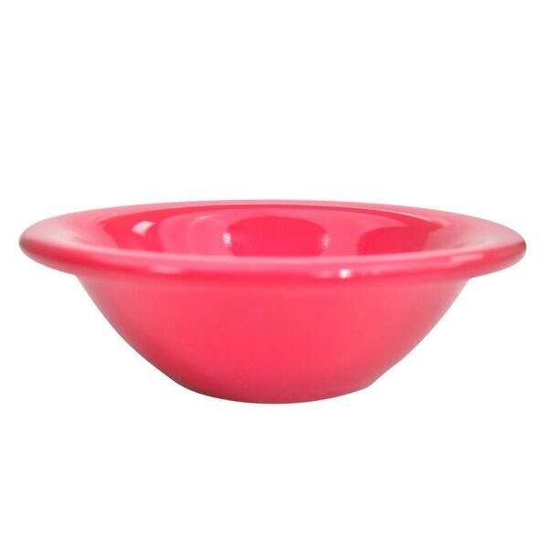 C.A.C. L-11NR-R, 4 Oz 4.62-Inch Las Vegas Narrow Rim Red Fruit Bowl, 3 DZ/CS