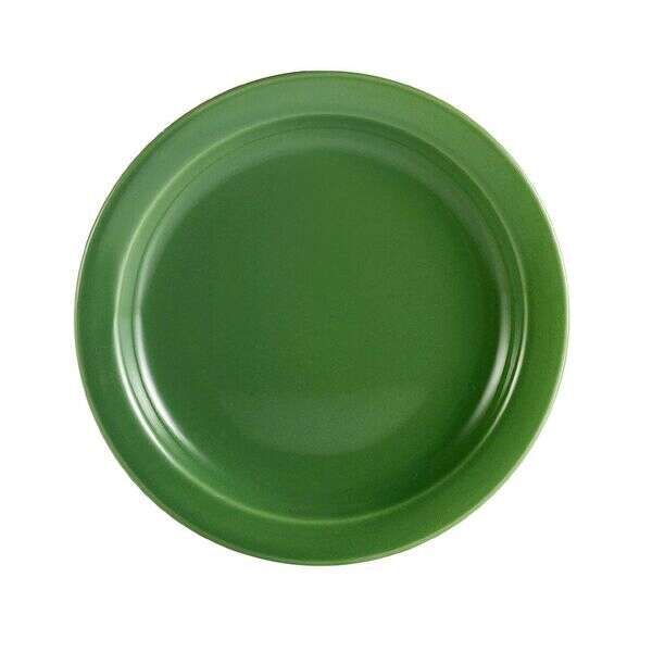 C.A.C. L-16NR-G, 10.5-Inch Las Vegas Narrow Rim Green Plate, DZ
