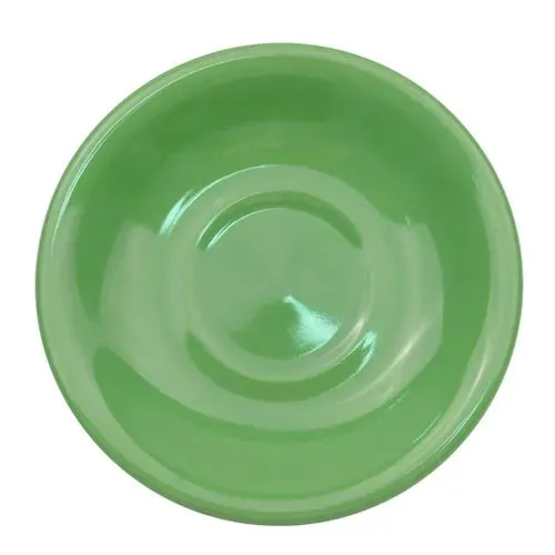 C.A.C. LV-2-G, 6-Inch Green Stoneware Saucer for LV-1-G, 3 DZ/CS