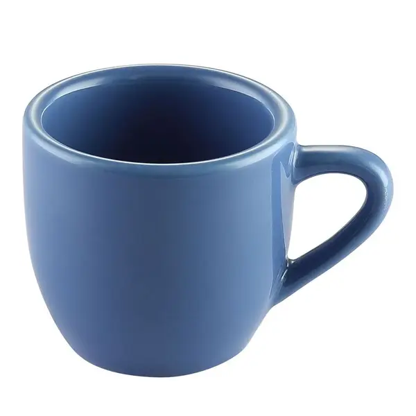 C.A.C. LV-35-LBU, 3.5 Oz 2.5-Inch Light Blue Stoneware After Dinner Cup, 3 DZ/CS