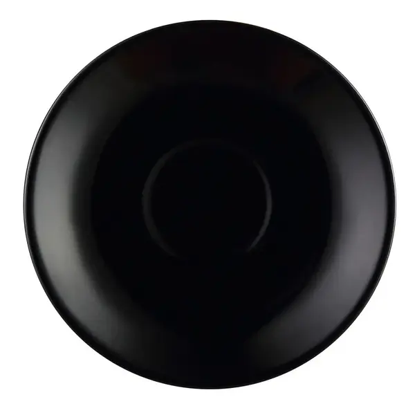 C.A.C. LV-36-BLK, 4.5-Inch Stoneware Saucer for LV-35-BLK Cup, 3 DZ/CS