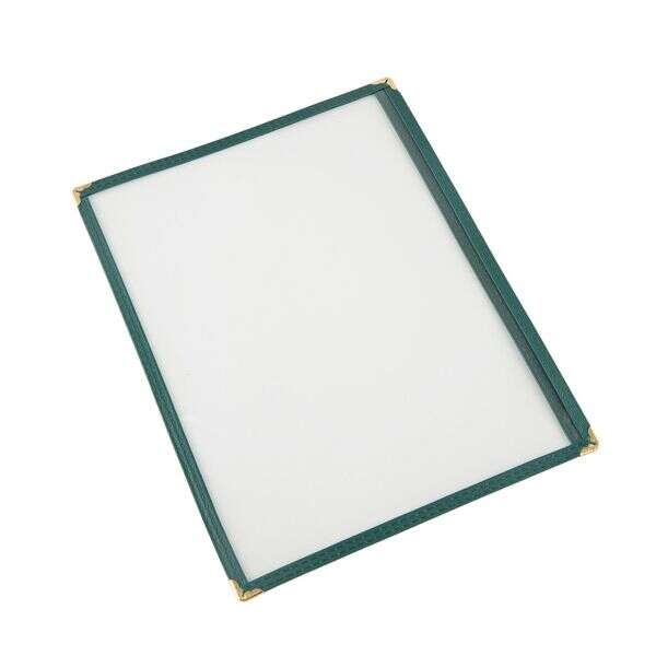 C.A.C. MCP1-911GN, 8.5x11-inch 1-Pocket Green Menu Cover