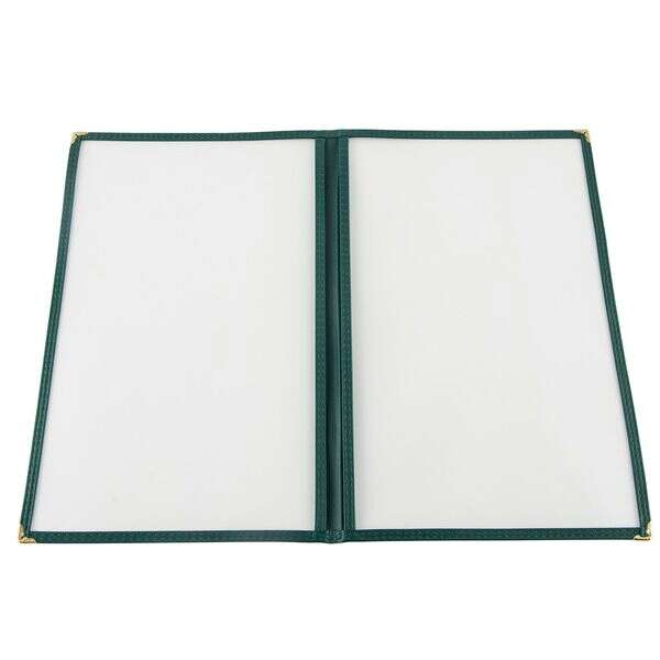 - MCP2-914GN, 8.5x14-inch 2-Pocket Green Menu Cover