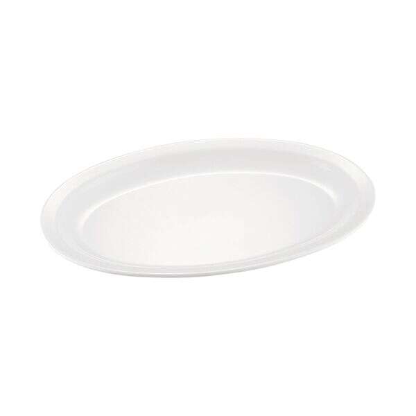 C.A.C. MLNC-13, 11.5-inch White Melamine Oval Platter, DZ
