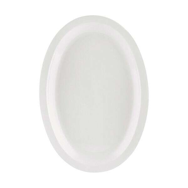 C.A.C. MLNC-13, 11.5-inch White Melamine Oval Platter, DZ
