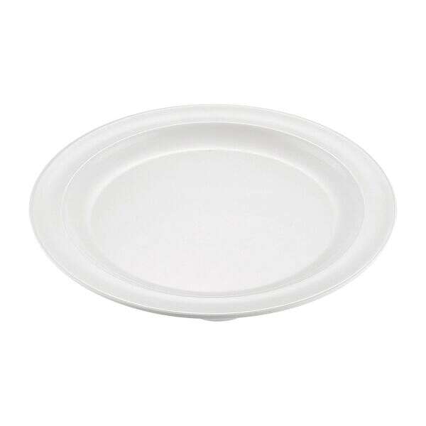 C.A.C. MLNC-8, 9-inch White Melamine Round Plate, DZ