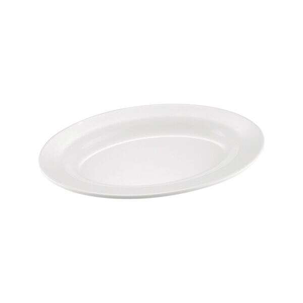 C.A.C. MLRN-12, 10-inch White Melamine Oval Platter, DZ