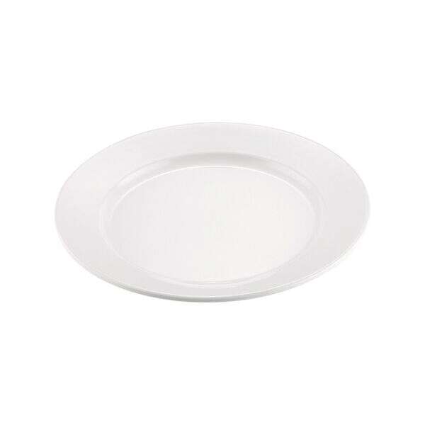 C.A.C. MLRN-8, 9-inch White Melamine Round Plate, DZ