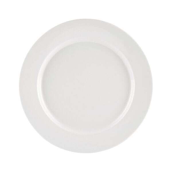 C.A.C. MLRN-9, 9.75-inch White Melamine Round Plate, DZ